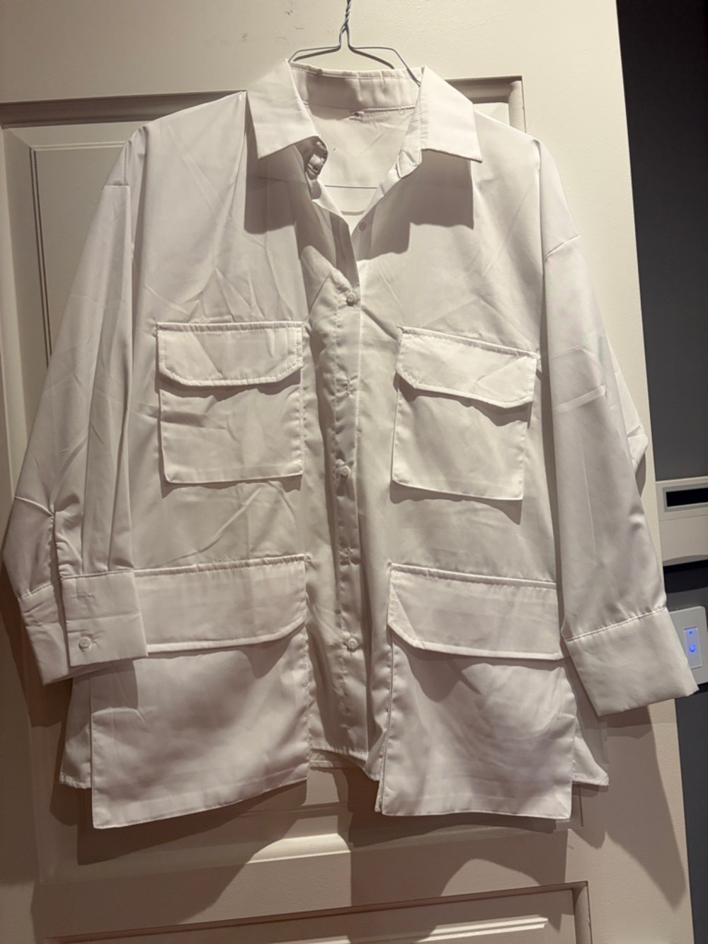 White Womans Utility Shirt